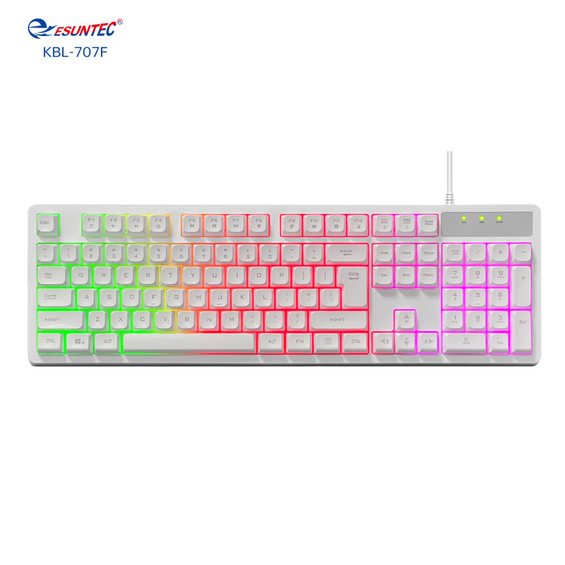KBL-707F High Quality Wired Gaming Keyboard USB Wired Gaming Multimedia Keyboard Laptop Desktop LED Backlight Gaming Keyboard